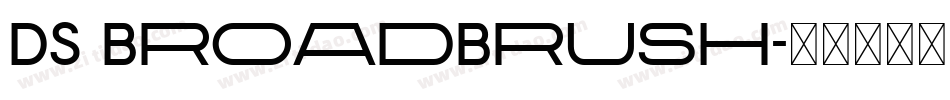 DS BroadBrush字体转换